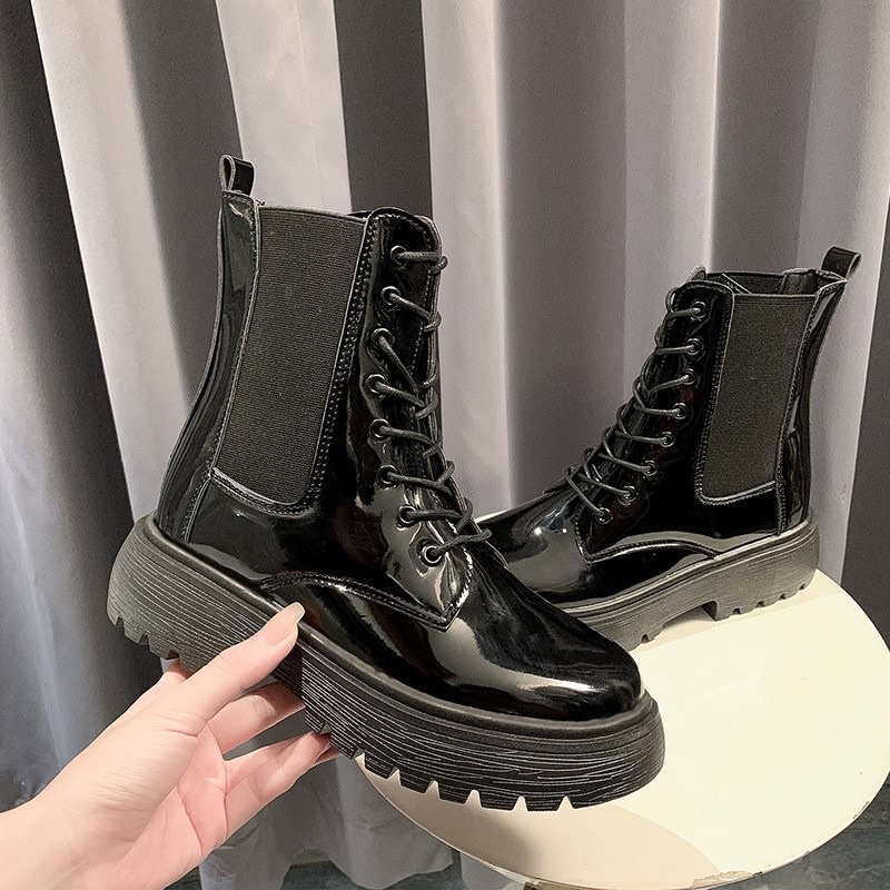 Boots wanita import fashion korea irene sepatu cewek boot autumn winter