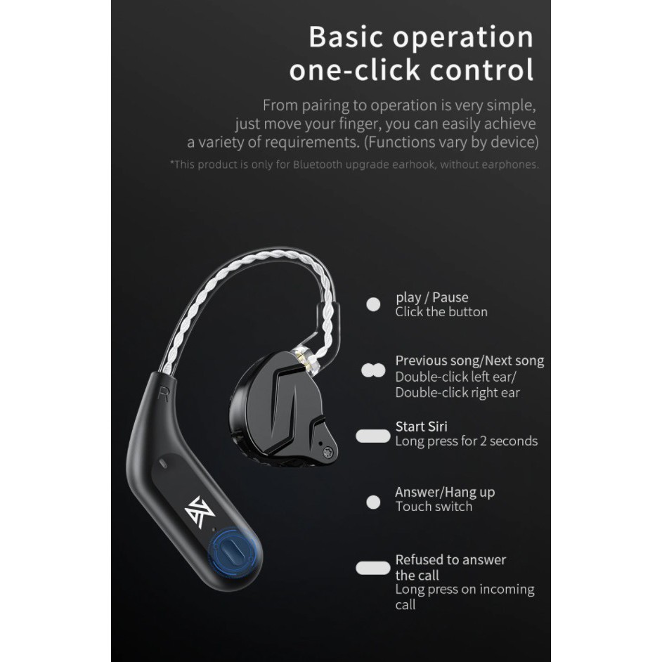 KZ AZ09 TWS HD Upgrade Type B dan C Bluetooth Earphone ZSN PRO ZST DQ6