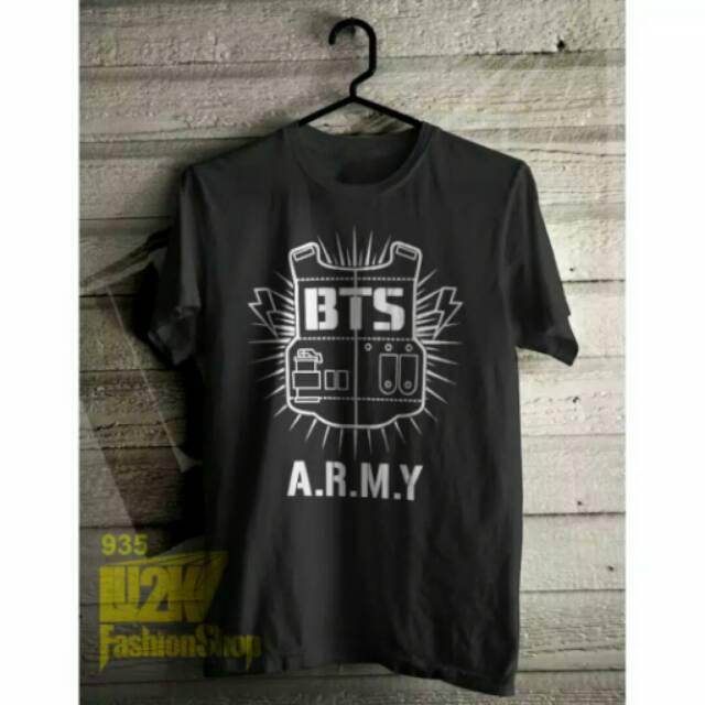 KAOS TSHIRT BTS ARMY LOGO PREMIUM