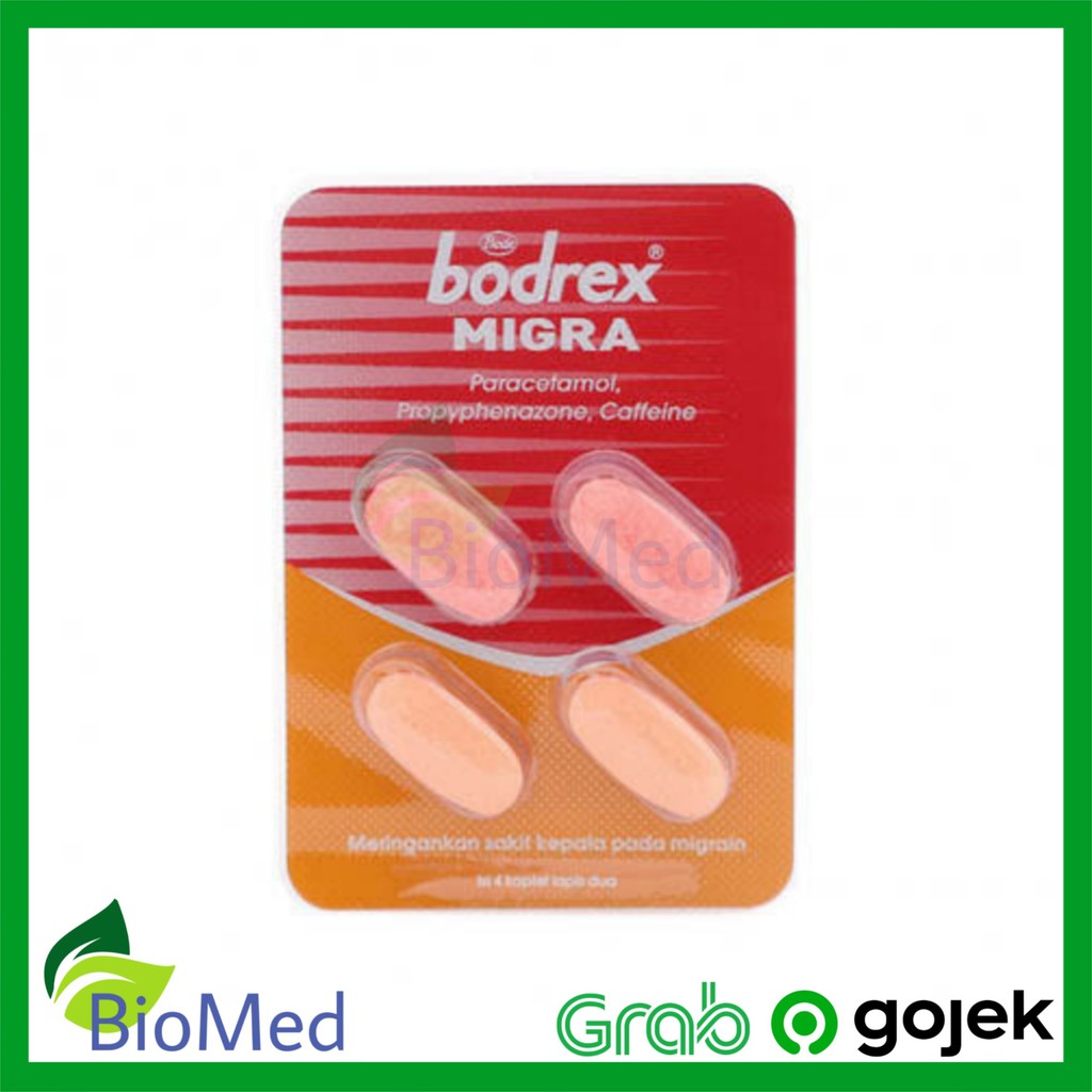 BODREX MIGRA TABLET - Obat Migrain Pusing Demam Sakit Kepala