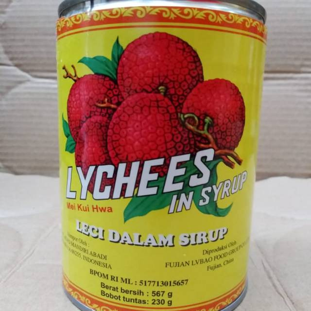 

Leci Lychee in Syrup 567 gr Mei Kui Hwa