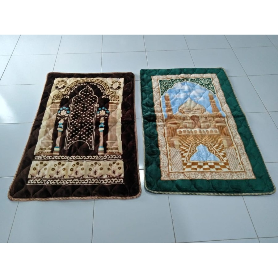 Al-Jeddah Sajadah Busa Tebal - Sajadah Besar 70 x 110 cm - Anti Slip