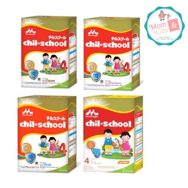 Chilschool Regular Gold Vanila Madu Strawberry Coklat Box 800gr | Morinaga Chil School Gold 800 g