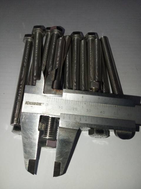 Baut hex m8 x 110(11cm) stainless 304 THE A2-70