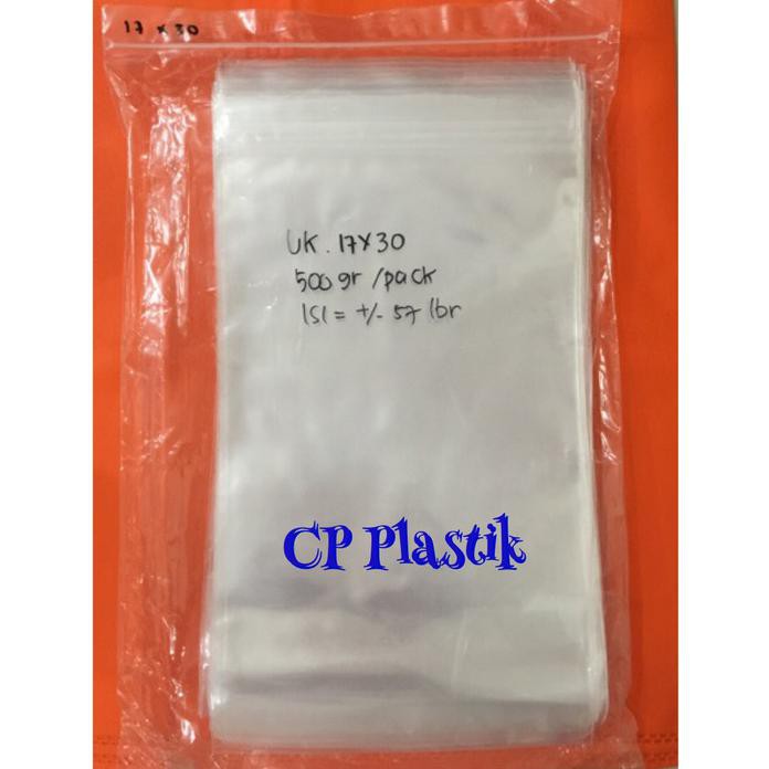 Plastik Klip Pp Tebal 8 Micron Uk. 17X30 (Berat 500Gr)