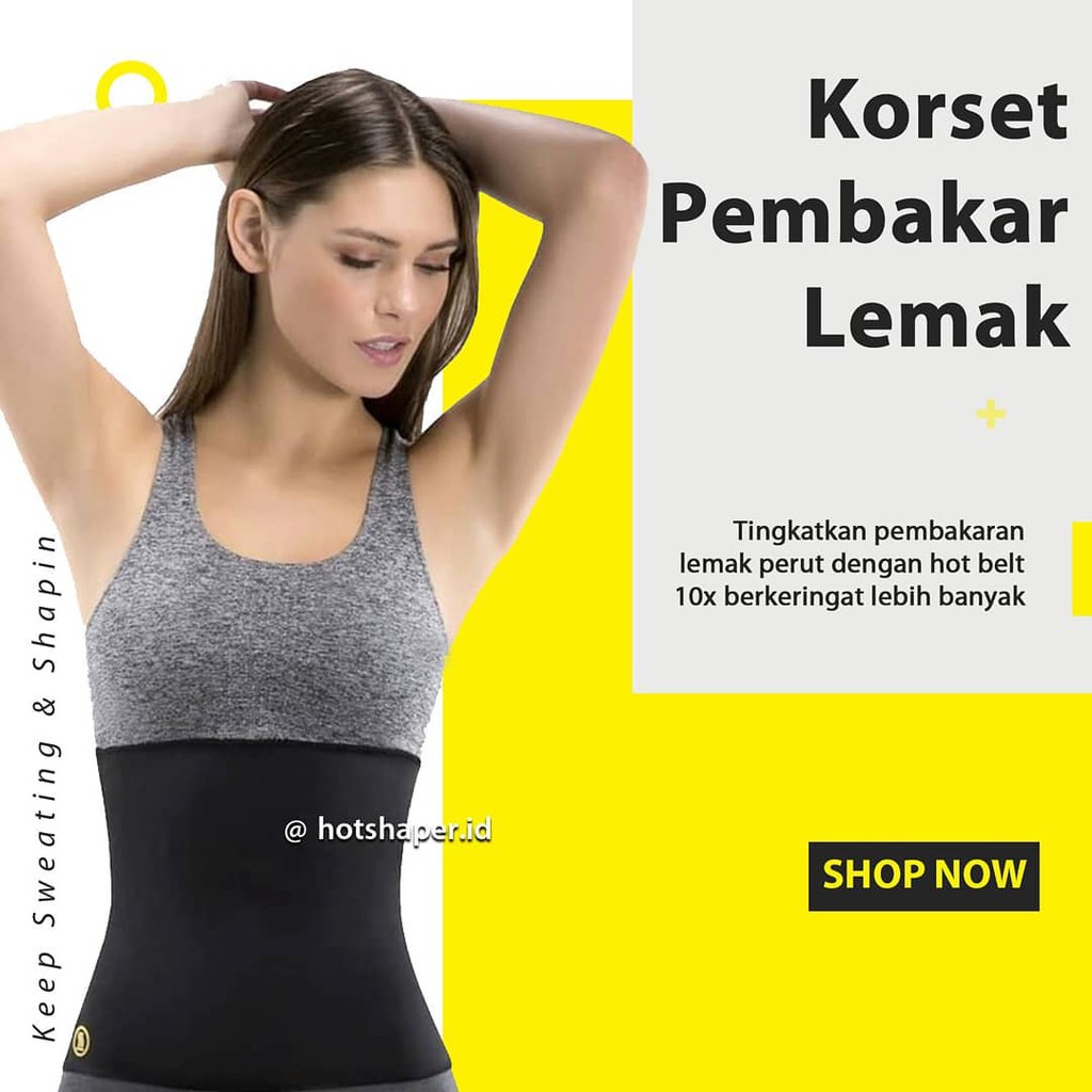 Hot shapers slim waist korset perut pembakar lemak pelangsing pria wanita