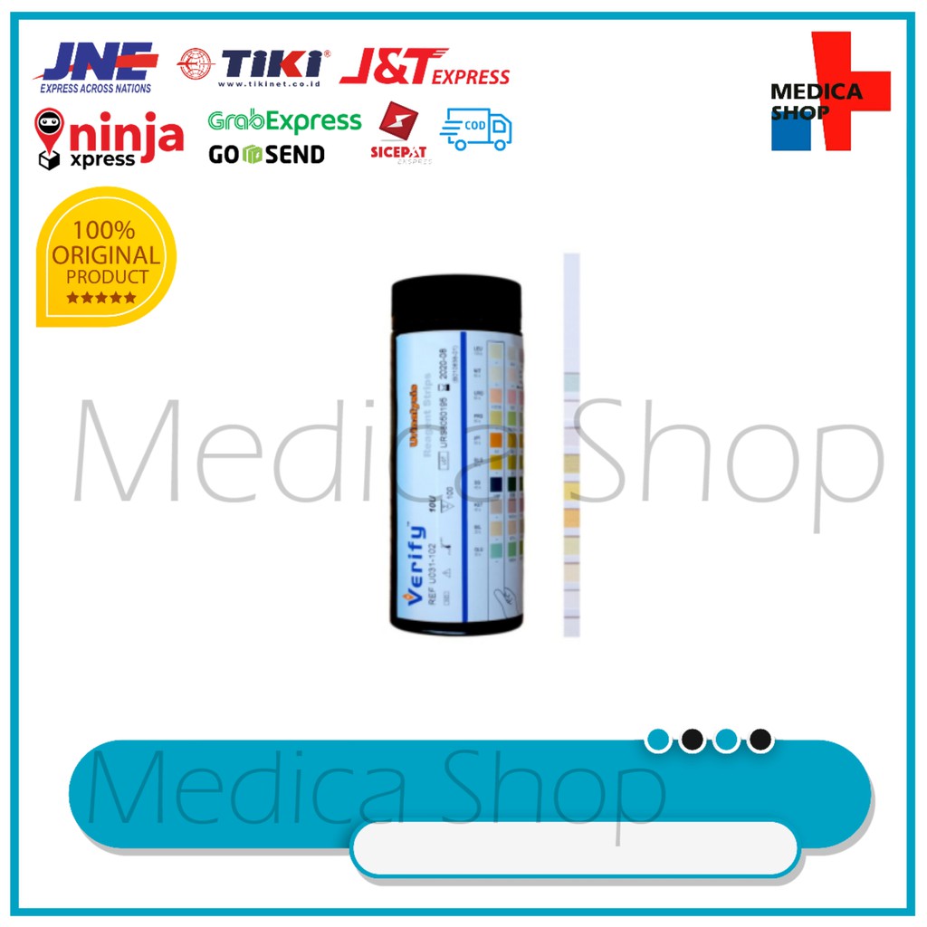Verify 10 parameter urinalysis reagent strip test urin 10 PE