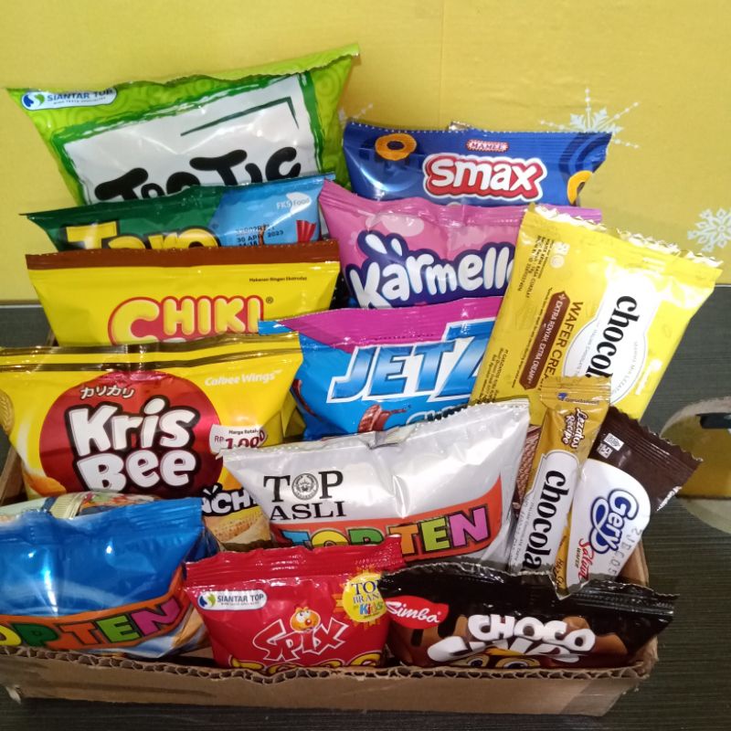 

Dus kecil paketan snack dan isi