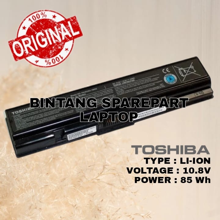 Baterai Battery Batre Toshiba Portege M600 Tecra M8 PA3595 Satellite U300 U305 PA3595 Dynabook CX SS M40 M41 M42 Equium A100 Original