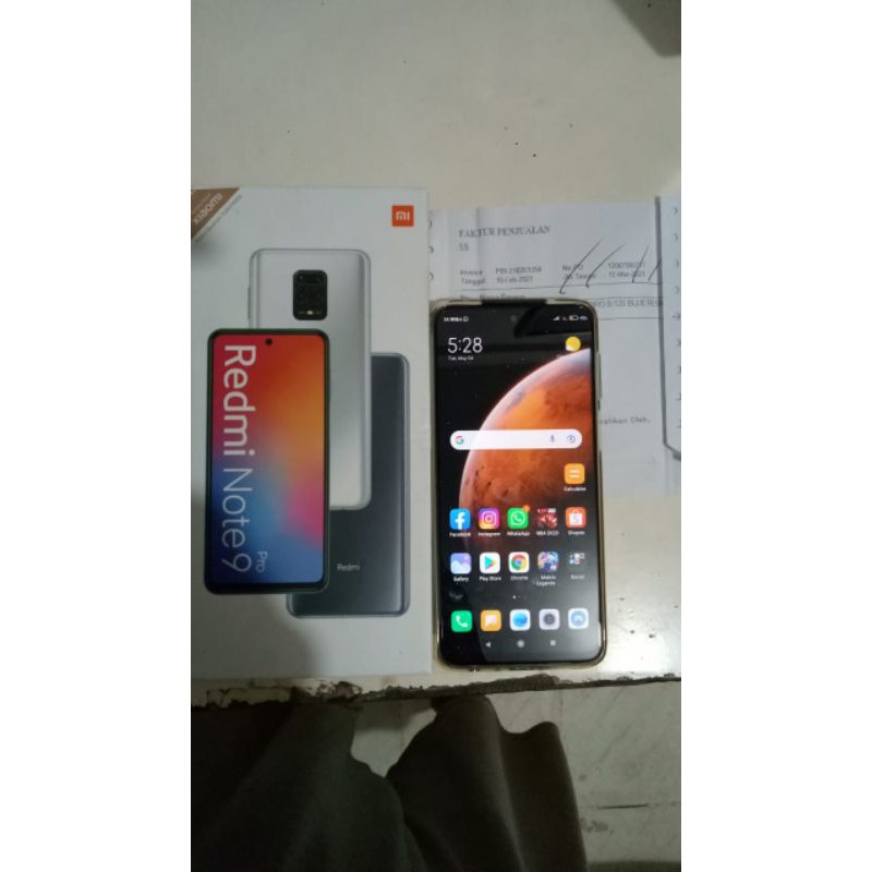HP XIAOMI REDMI NOTE 9 PRO 8/128 SECOND MULUS 100%