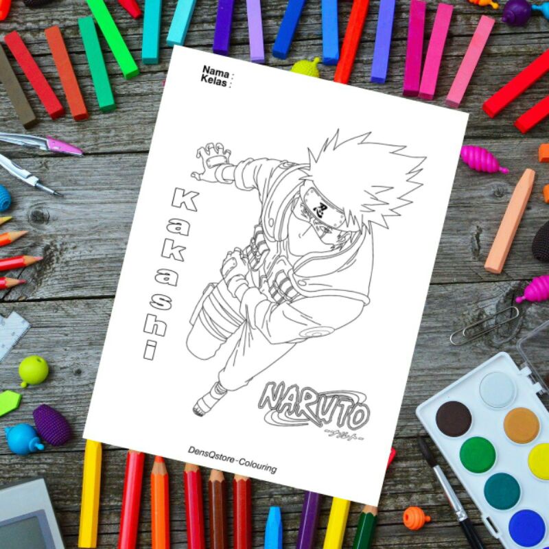 

Kertas Mewarnai Anak Tema Naruto / Kertas Gambar (10 Lembar Gambar)