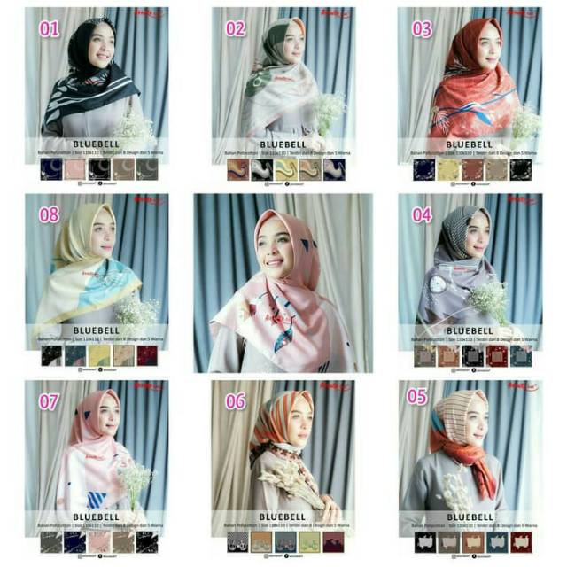 Hijab Motif Grosir Murah /Hijab Azzura Grosir Motif