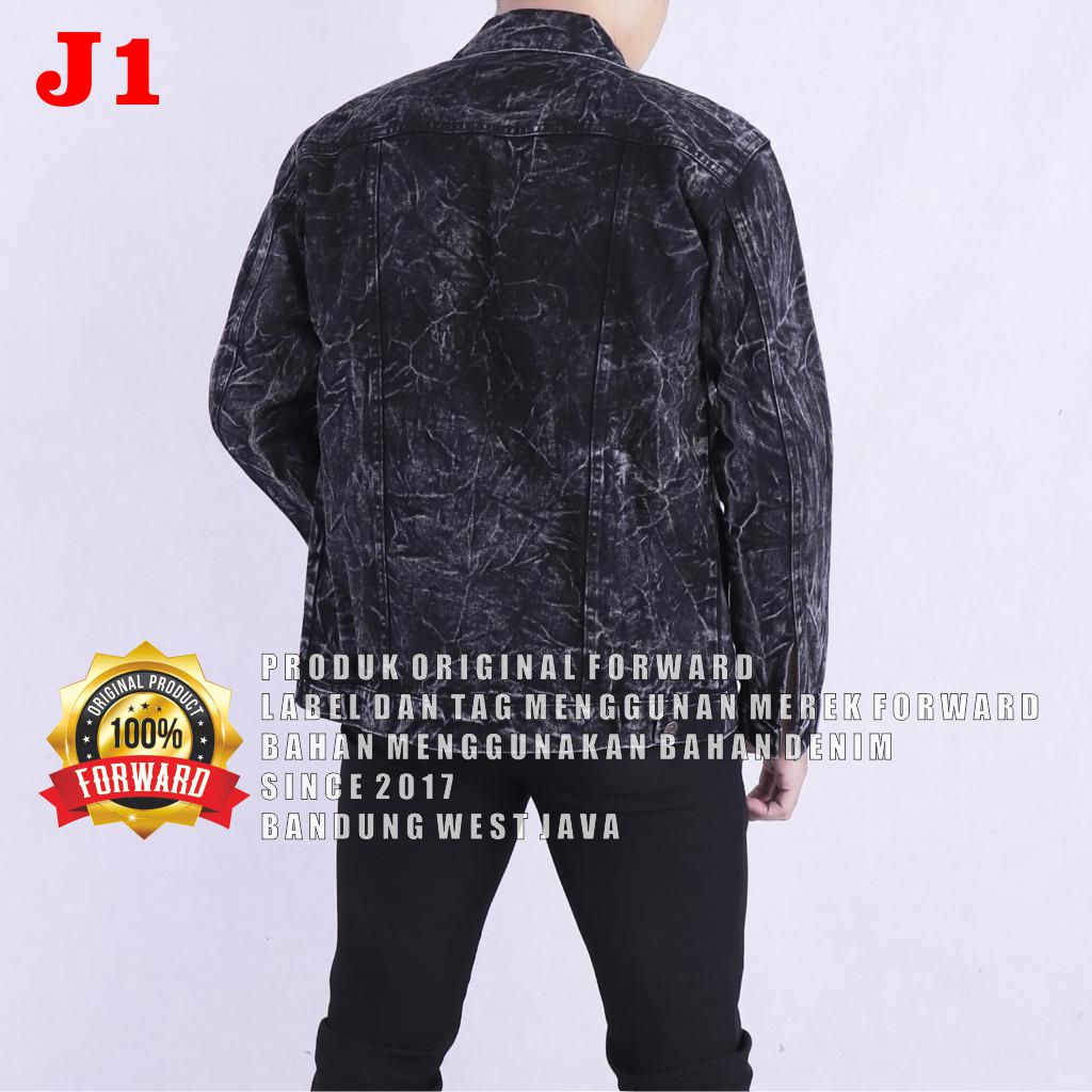 Denim jaket full patch FORWARD System (PATCH SUDAH TERPSANG ) Jaket Jeans Forward