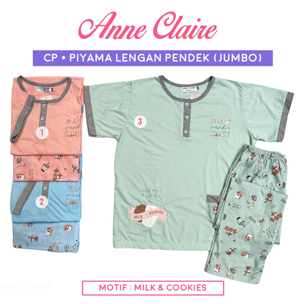 Piyama CP Lengan Pendek Celana Panjang Jumbo Big size Piyama CP Lengan Pendek Celana Panjang Jumbo Big size