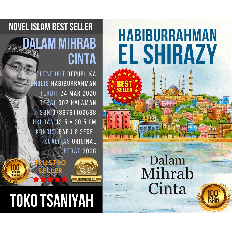 Buku Novel Islami Best Seller Dalam Mihrab Cinta Habiburrahman El Shirazy Novel Islam Novel Motivasi