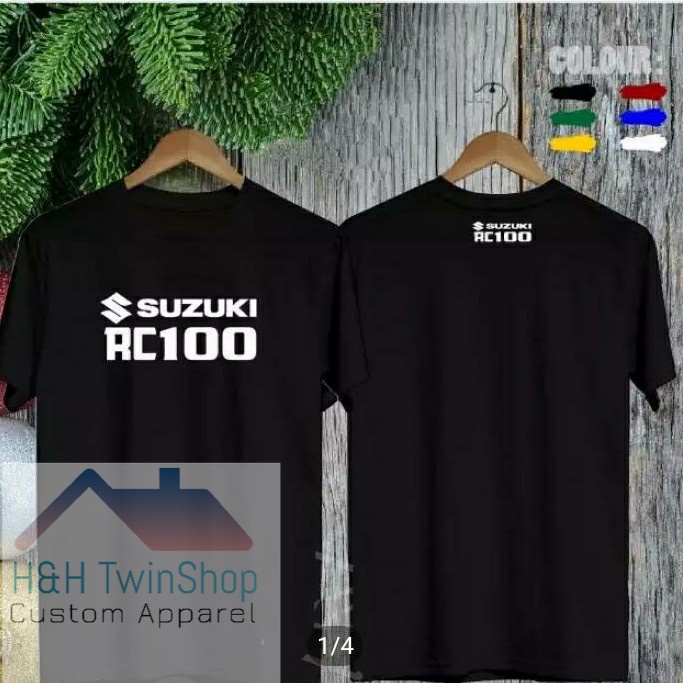 [COD] KAOS MOTOR SUZUKI RC100 / KAOS KOMUNITAS / BISA COD TSHIRT H&H TwinShop