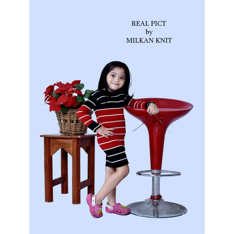 Promo Dress Anak Perempuan Rajut Tebal Adila Comby