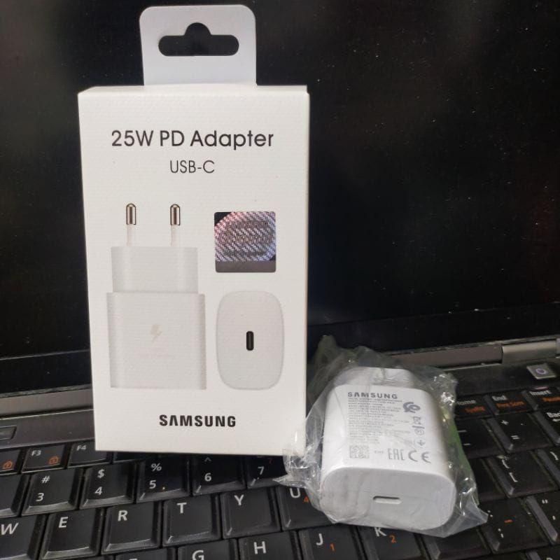 Kepala Charger/Adapter Charger Samsung Usb C Fast Charging 25W A51 A71 A70 A80 NOTE 10
