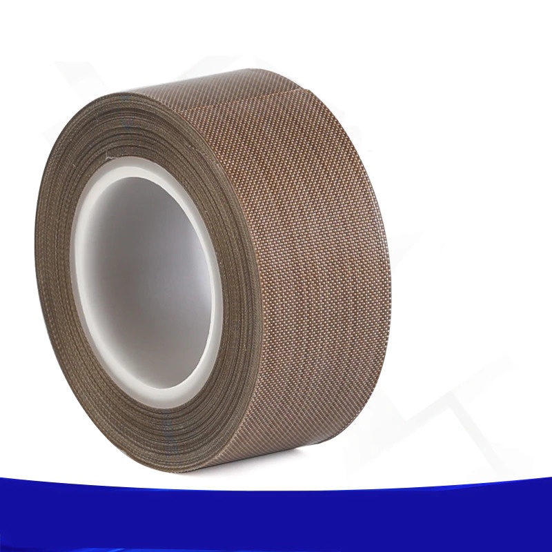 Tape Lakban PTFE Heat High Temperature Adhesive Insulation 10m x 20mm x 0.13mm - TF10M - Brown