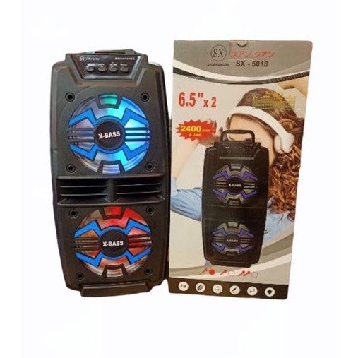 [BAYAR DI TEMPAT]SPEAKER BLUETOOTH SHUANGXIONG SX-5018 RADIO FM/MP3/AUX/MICROPHONE SUARA EXTRA BASS