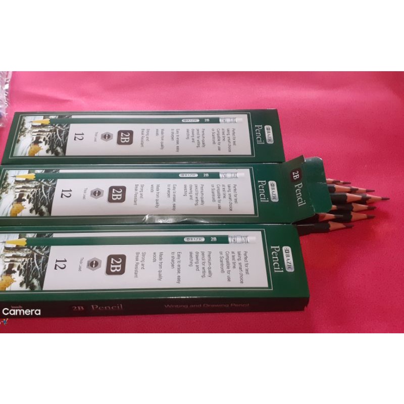 

pensil 2B bazic, pensil serut dengan penghapus