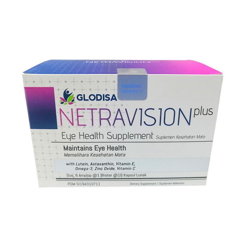 Glodisa NETRAVISION PLUS - Vitamin Mata - Suplemen Kesehatan Mata - 1 Strip