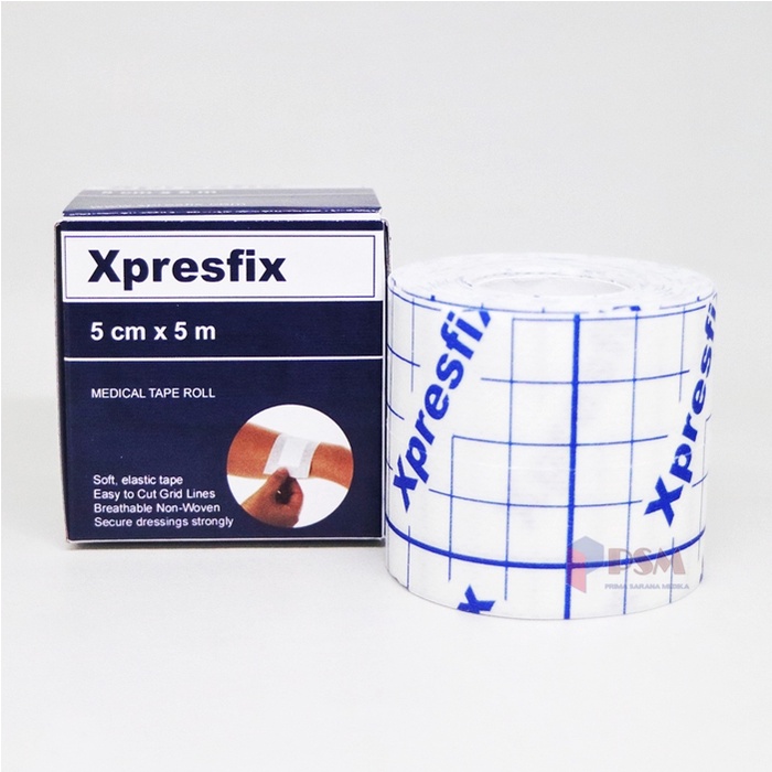 Xpresfix 5cm x 5m Gidcare / Plester Luka Sejenis Ultrafix Hypafix 5x5