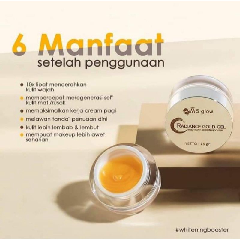 radiance gold ms glow free tas/box