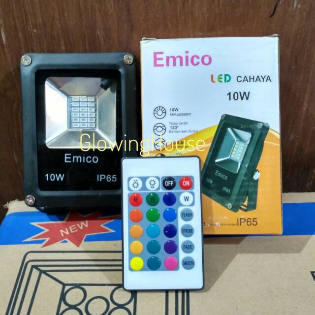 Lampu sorot lampu dekorasi rgb 10 watt