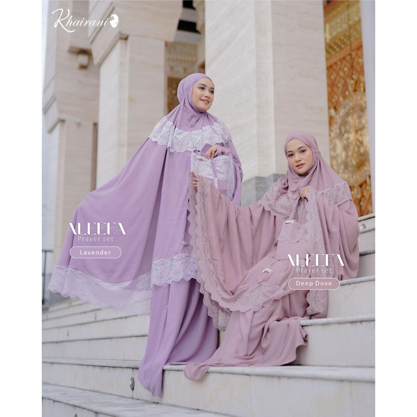 Mukena Aleefa by Khairani Prayer Set Aleefah Cotton Rayon HQ Premium