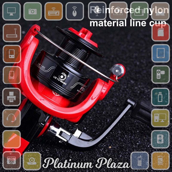 LIEYUWANG FD3000 Reel Pancing 12+1 Ball Bearing - Red`3L4C3A-