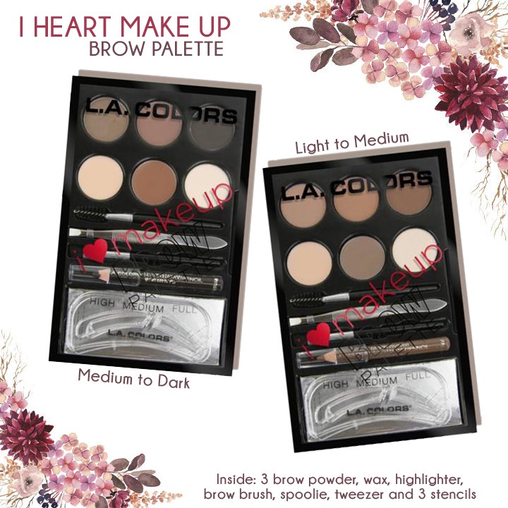 LOVE MAKE UP EYEBROW PALETTE ALIS I HEART MAKE UP L COLORS