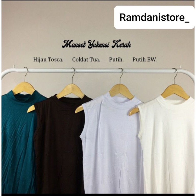 MANSET TANPA LENGAN BASIC TURTLE NECK, MANSET ATASAN SLEEVELESS RAYON PREMIUM, MANSET BUNTUNG, MANSET