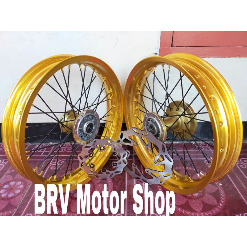 Velg Super Moto Klx Bf Klx L Klx G Klx S D Tracker 150 - Velg Sumo Tromol Ori Ring 17