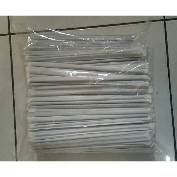 

LAINNYA-KEMASAN-MINUMAN- SEDOTAN STERIL BUNGKUS KERTAS WARNA HITAM FOR THAITEA DLL -MINUMAN-KEMASAN-