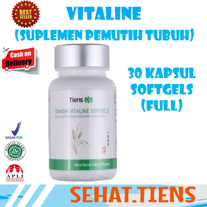 Pemutih/Tiens/Vitaline/Tiens Pemutih/Vitaline Softgel/Pemutih Kulit Wajah/Suplemen Pemutih/Suplemen