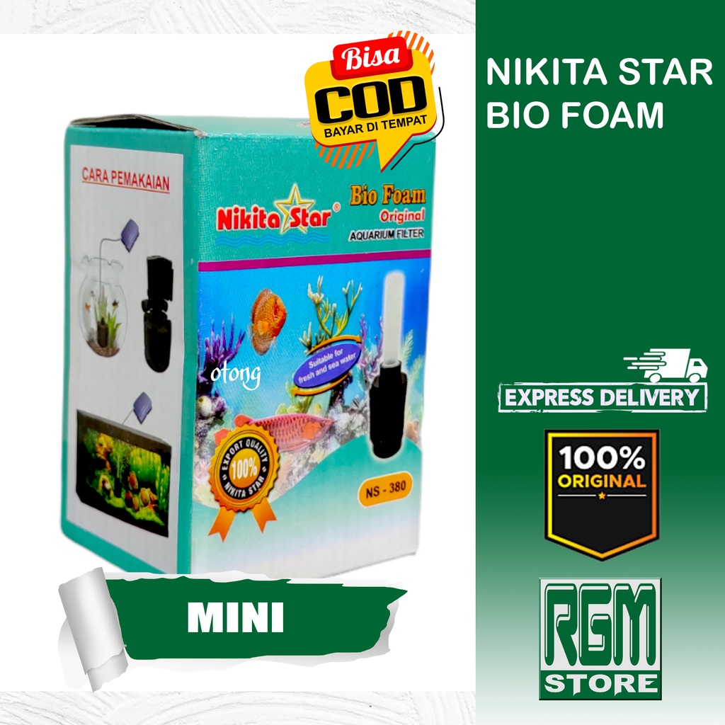 Nikita Star NS 380 Bio Foam Biofoam Mini Filter Sponge Busa Aquarium