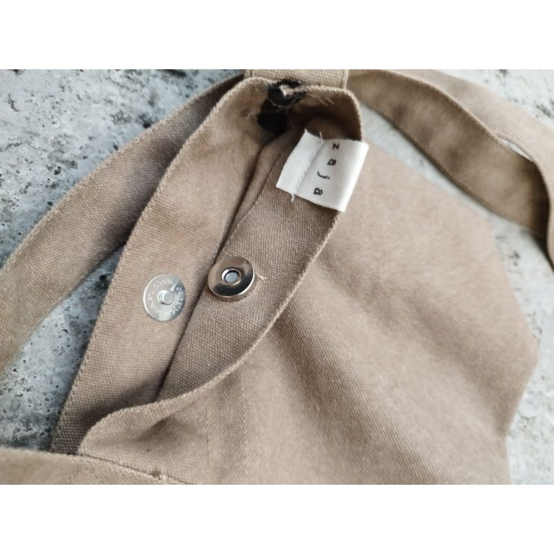 ZAJA - Mini Sling Bag Canvas Unisex 20x17cm / Tas Kanvas Selempang Kecil Untuk Bawa Barang-barang Pribadi / Sling Bag Kanvas Mini Ootd Kaula Muda / Tas Sandang Samping Yang Elegant