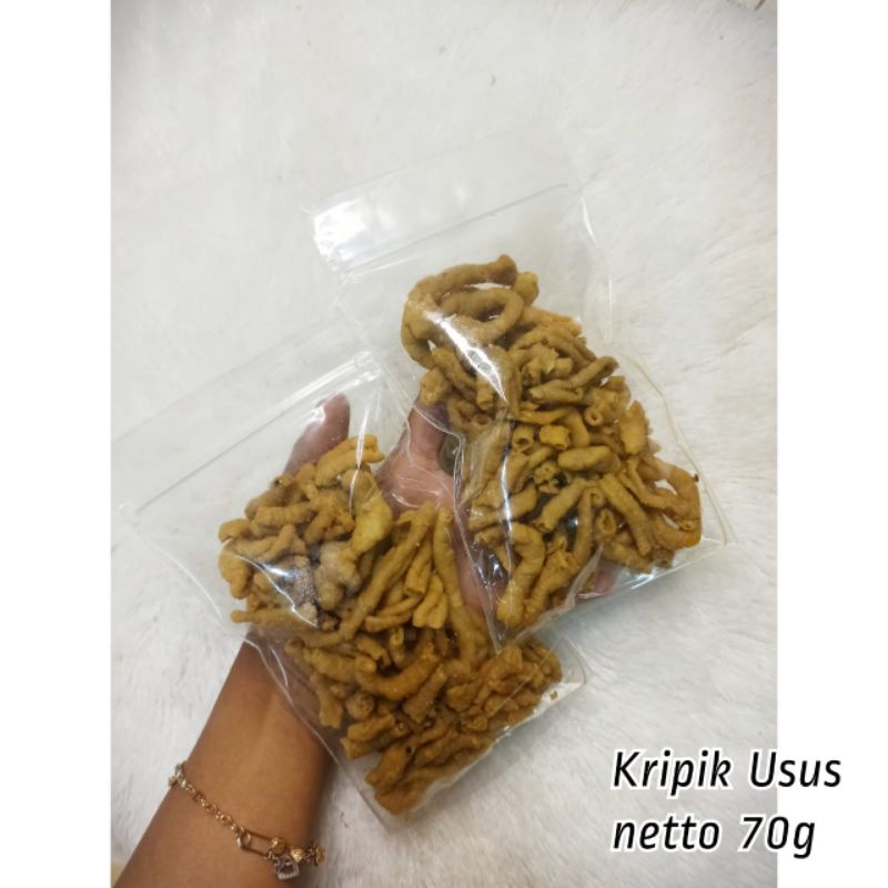 

Kripik Usus Original 70 Gram || Camilan Kripsus Kekinian