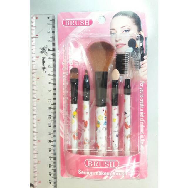 Kuas Make Up set 5 in 1 - Aneka Motif Lucu