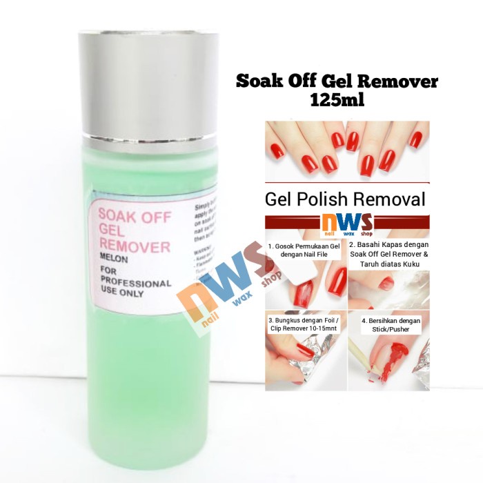 

Melon Soak Off Gel Remover 125Ml / Penghapus Kutek Gel / Remove Gel