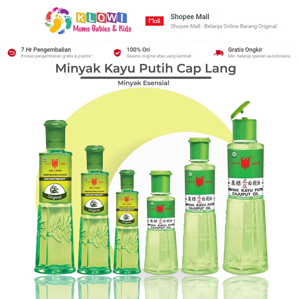 Minyak Kayu Putih Cap Lang / Minyak Ekaliptus Cap Lang / Eucalyptus Oil / Cajuput Oil