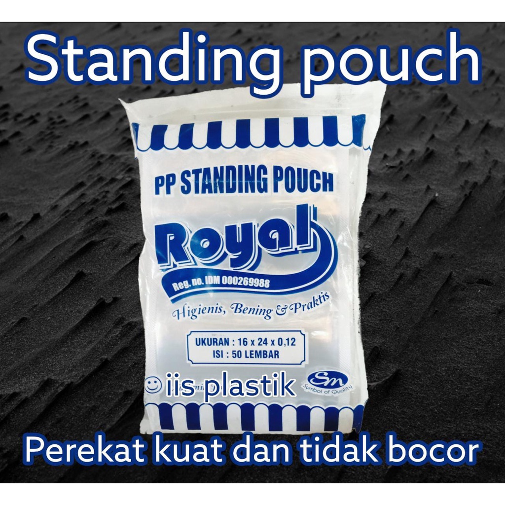 Plastik standing pouch murah segala ukuran lengkap isi 50 lembar  9x15, 10x17, 12x20, 14x22, 16x24, 16x32, 20x29 murah