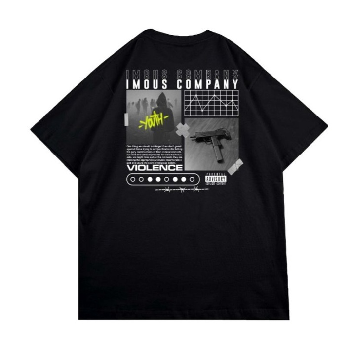 Imous.co T-Shirt Violence Black Tess