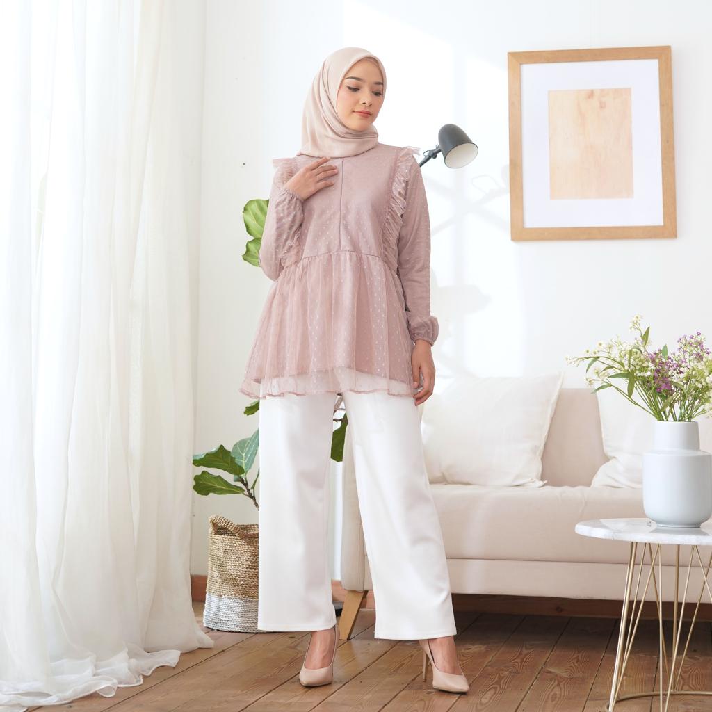 Filona blouse Mix tile - Ukuran 5L XXXL XXL XL L M S - ATASAN WANITA JUMBO BEST SELLER