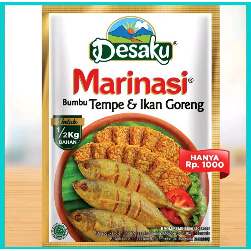 Desaku marinasi bumbu tempe &amp; ikan goreng 15gr per sachet