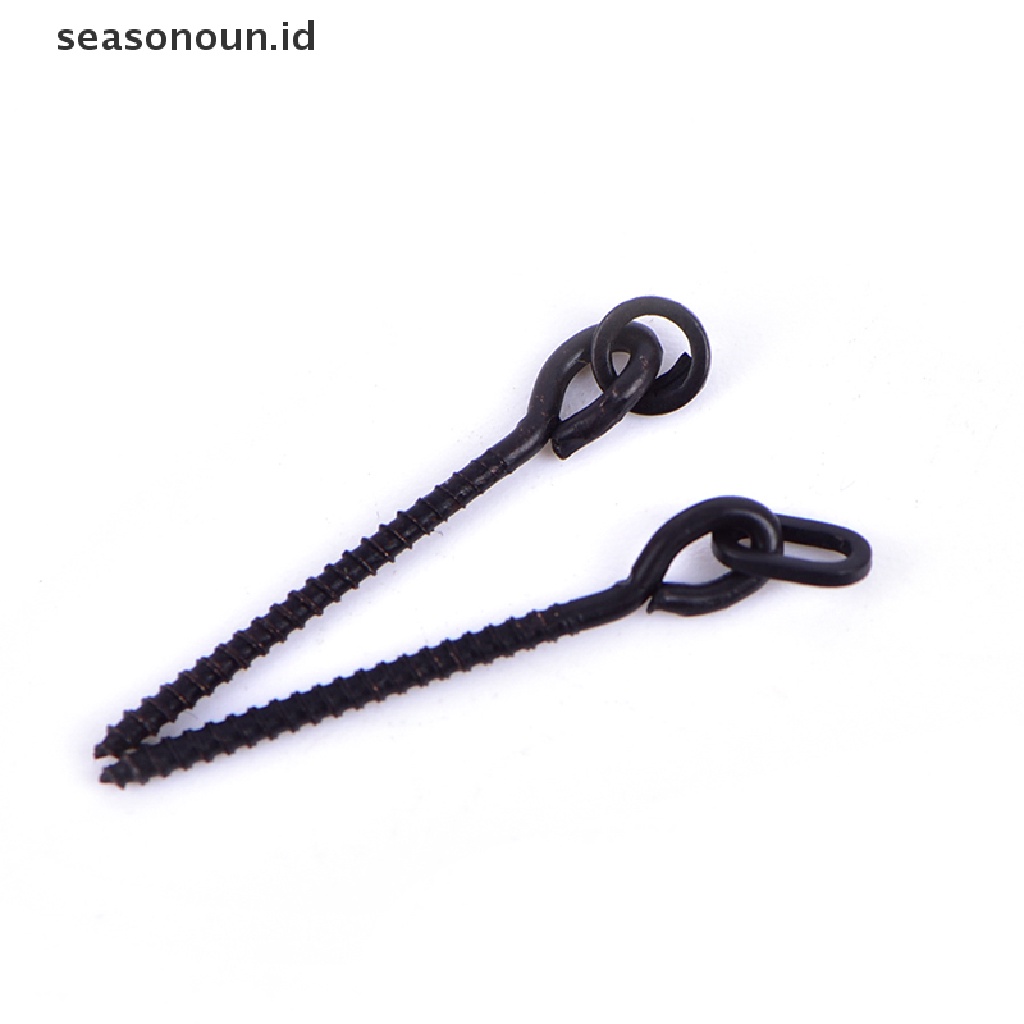 10 Pcs Sekrup Umpan Pancing Dengan Cincin Putar Bentuk D