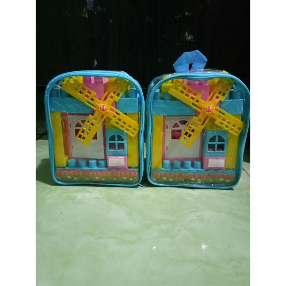 sendytoys block lego kincir tas ransel