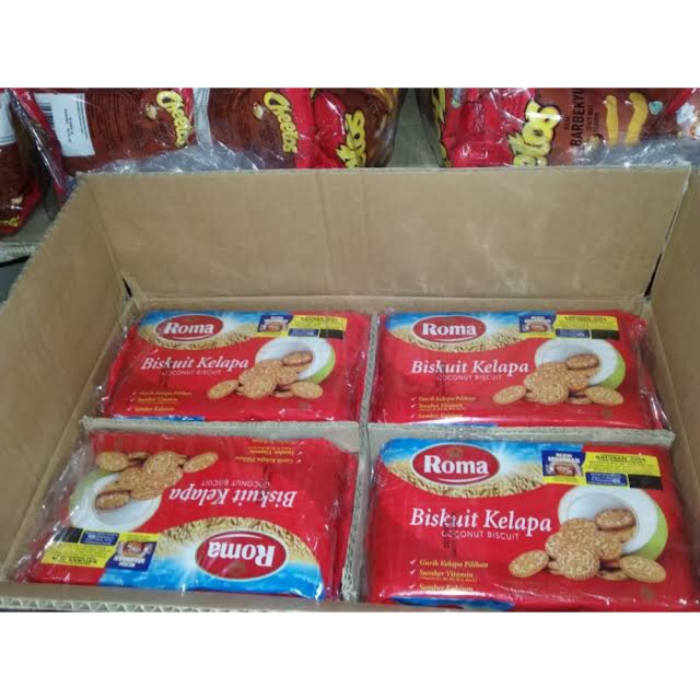 

Biskuit Roma Kelapa 300gram 1 Dus isi 28pcs