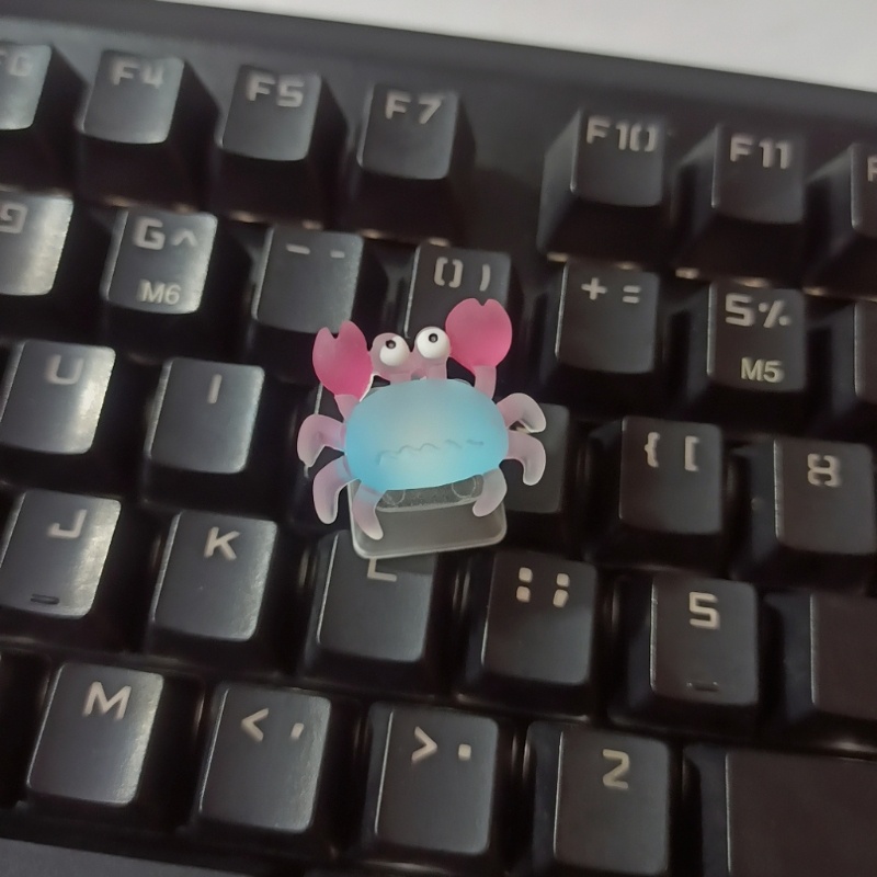 Btsg Anime Crab Keycap Bottom Backlit Keycaps Untuk Cherry MX Switch Keyboard Mekanik Kkey Cap Baru Pengganti Uniqu